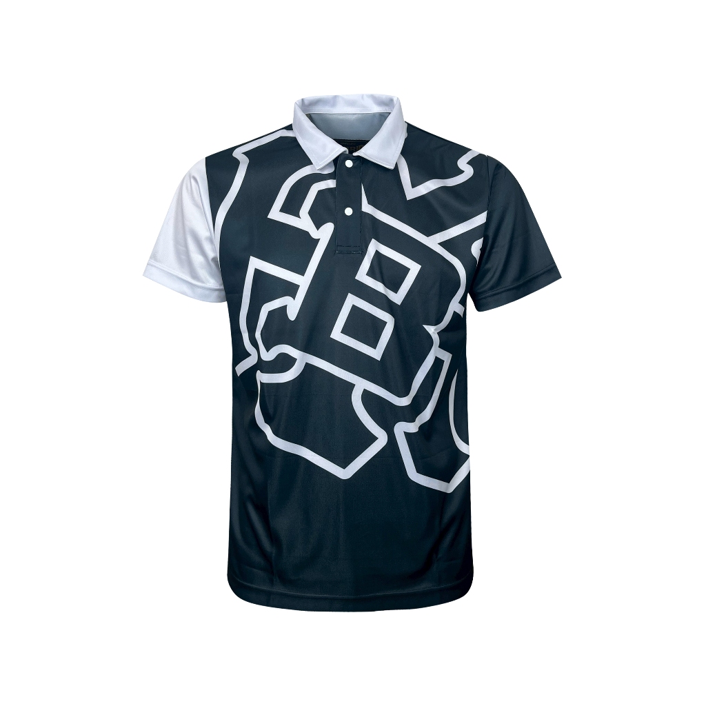 Hybrid Sport Polo Shirt Men เสื้อโปโลผู้ชาย แขนสั้น ผ้ากีฬา ระบายอากาศดี สีดำ Black (MPL-276BL)