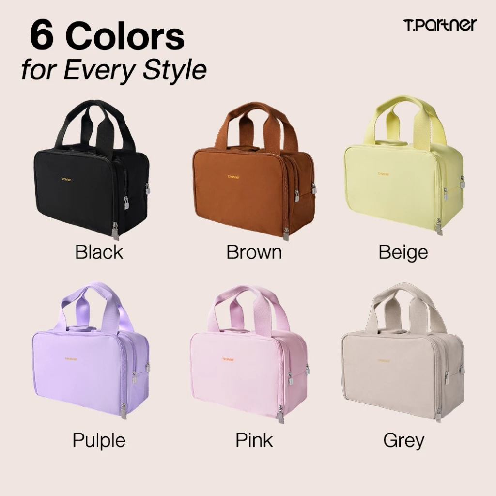Tpartner Makeup Bag กระเป๋าจัดระเบียบเครื่องสำอาง จุเยอะ ใส่ได้ครบทั้งเมคอัพ สกินแคร์ โฟมล้างหน้า thumbnail 6