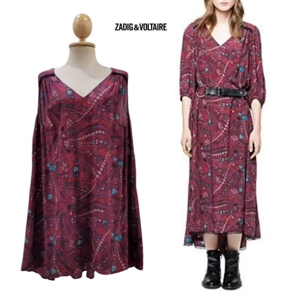 Zadig and Voltaire Psyche V-neck Sleeveless Dress