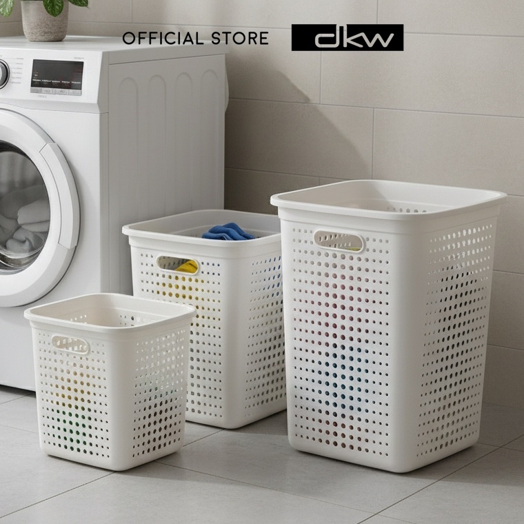 DKW by BanBaan ตะกร้าผ้า-ไม่มีฝา (ไซซ์ M,L,XL) รุ่น Bubble HH-1220,1222,1224