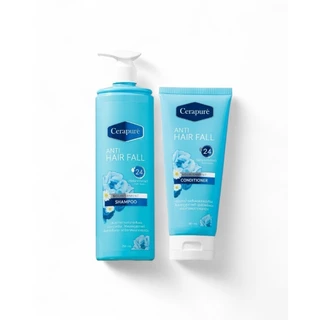 Cerapure Anti Hair Fall Shampoo 250ml & Conditioner 180ml เชราพิวเร่ แอนตี้ แฮร์ ฟอล แชมพู & คอนดิชั่นเนอร์