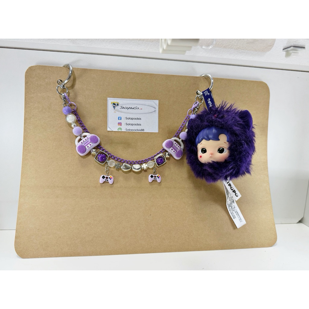 พวงห้อยกระเป๋า,ห้อยมือถือได้/hacipupuราศี/popmartแท้ค่ะ/มีราศีตามที่ลงอย่างละชิ้นพร้อมส่งค่ะ