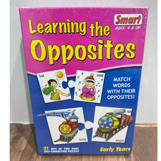 Smart – Learning the Opposites เกมจับคู่คำตรงข้าม สนุก เข้าใจง่าย เด็ก 4 ขวบ ฝึกสมอง ของเล่นเสริมพัฒนาการ  เกมการศึกษา