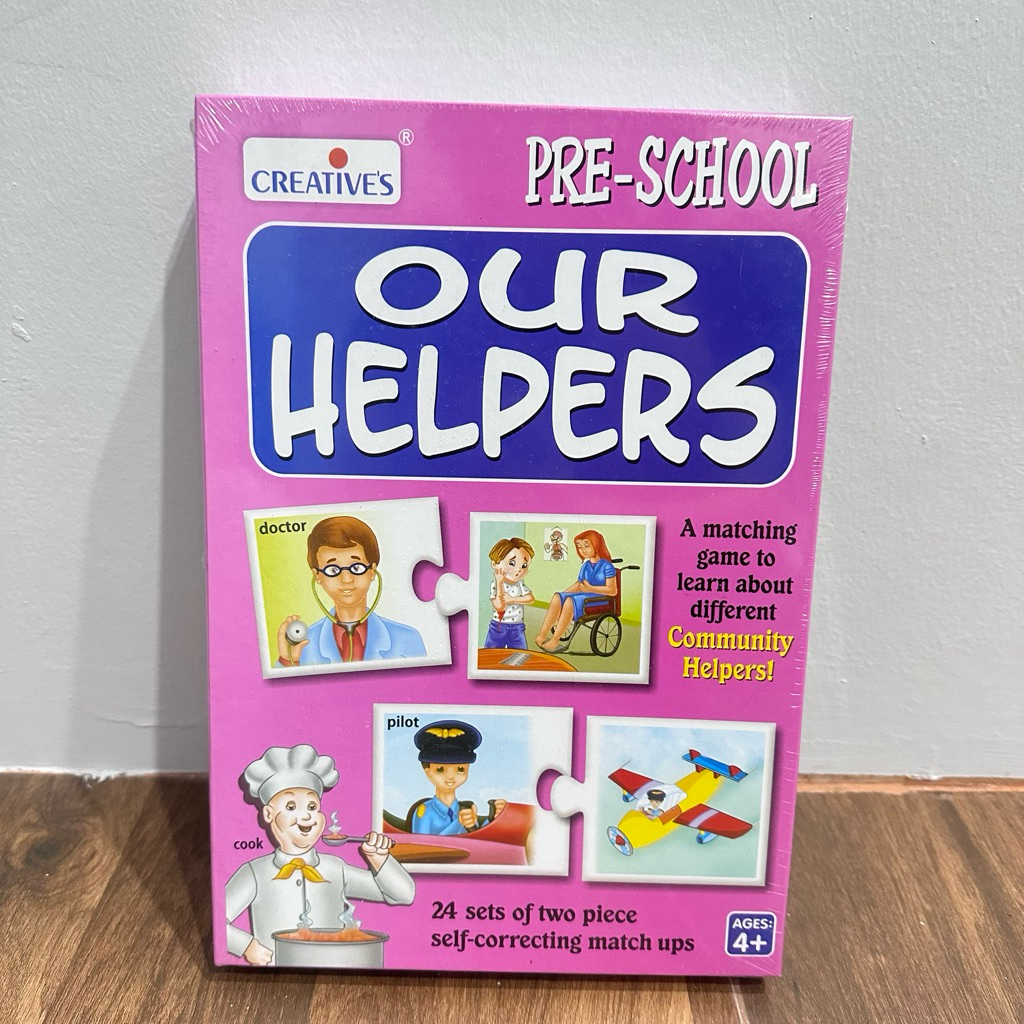 Creative's Our Helpers เกมจับคู่ภาพ เรียนรู้อาชีพ ฝึกสมอง ความจำ การคิด วิเคราะห์ ของเล่นเสริมพัฒนาการ เกมส์การศึกษา