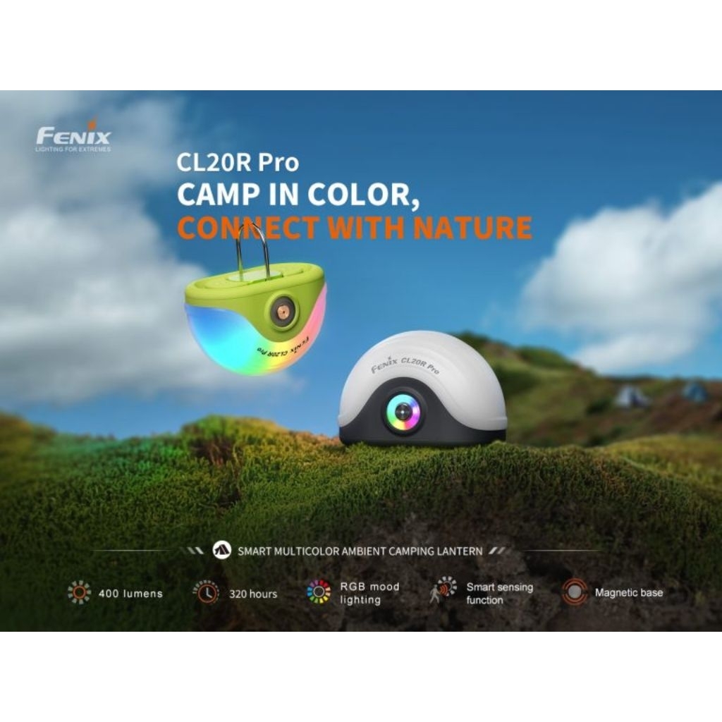 ไฟฉายตะเกียง Fenix CL20R Pro Smart Multicolor Ambient Camping Lantern: สินค้ารับประกัน 3 ปี