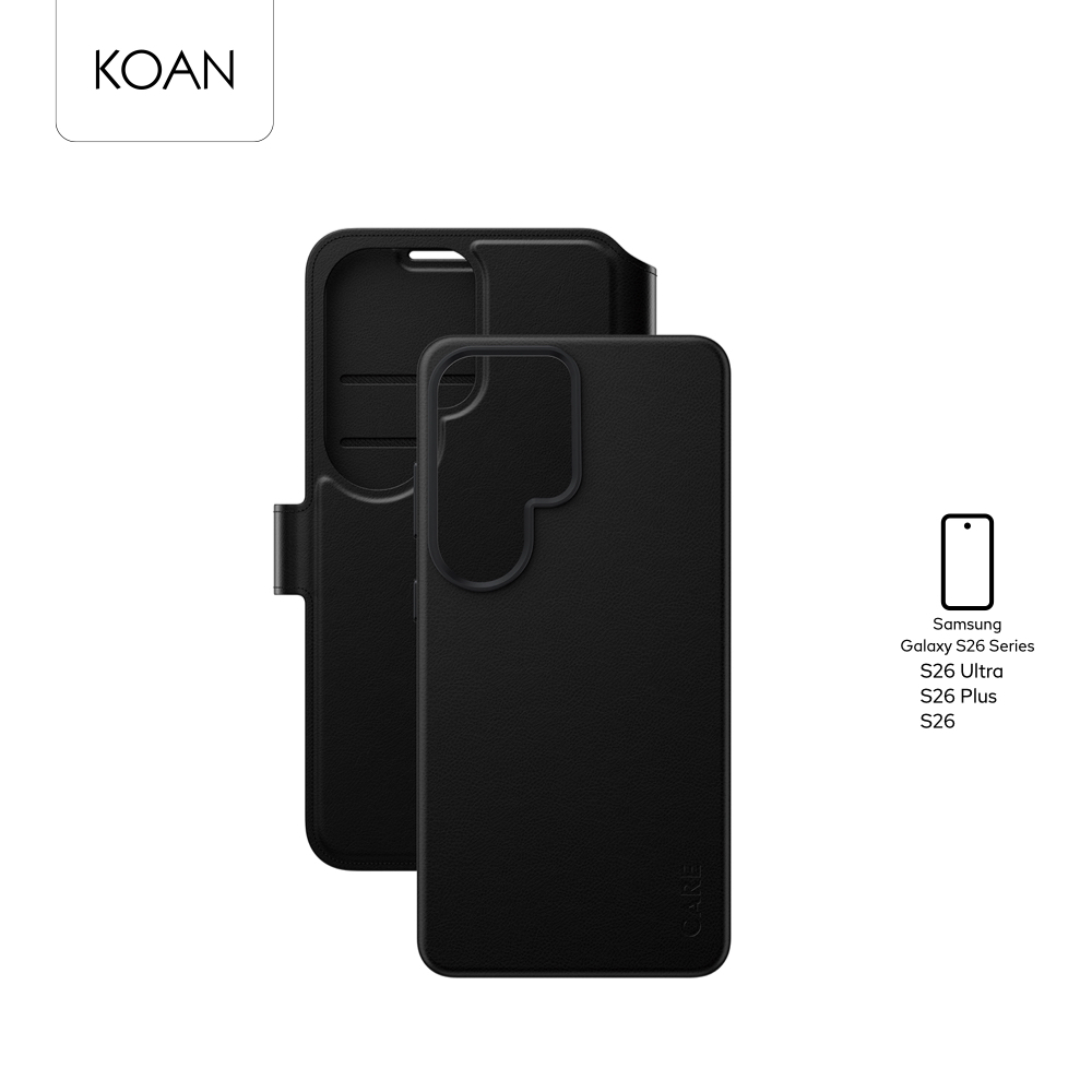 CARE by PanzerGlass เคสกันกระแทก Tango Two-in-One w.Qi Case - Black ใช้สำหรับ Samsung Galaxy S26 Series เคสฝาพับ