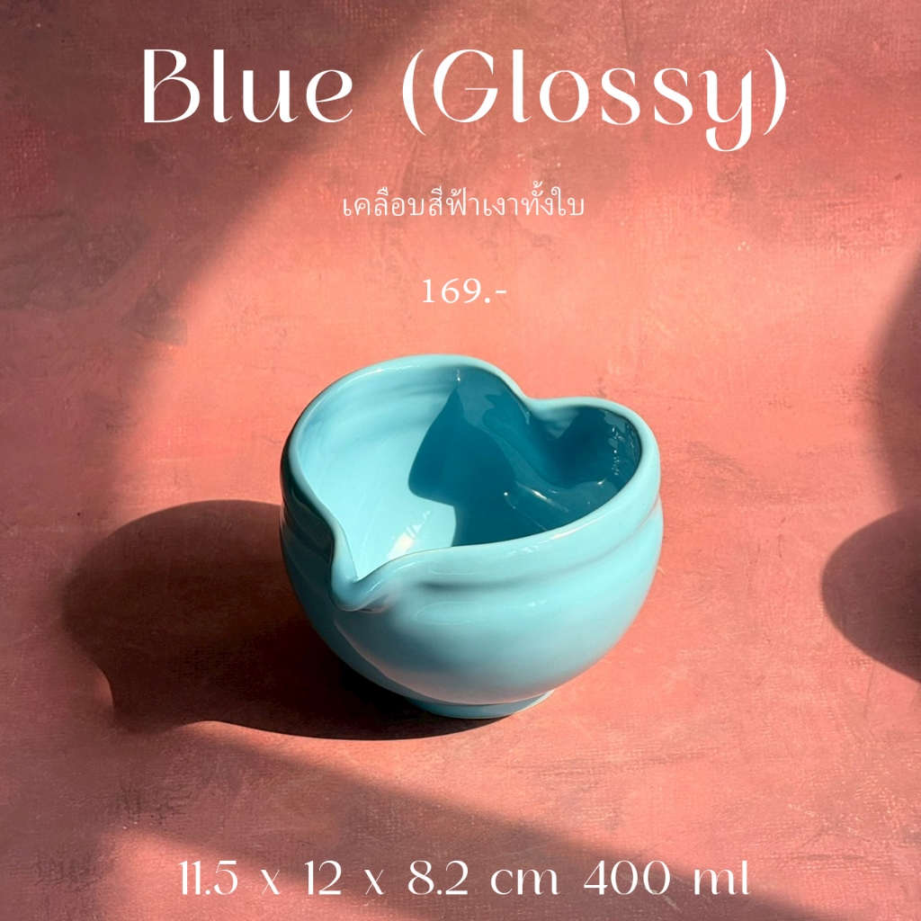 ถ้วยมัทฉะรูปทรงหัวใจ ถ้วยมัทฉะเซรามิค Heart Chawan ความจุ 400 ml Matcha bowl *อ่านรายละเอียดก่อนสั่งซื้อ* - AT1CERAMIC - รูปที่ 2