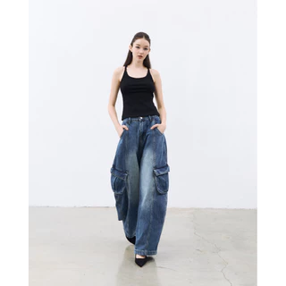 Bave official - Kim Barrel denim กางเกงยีนส์