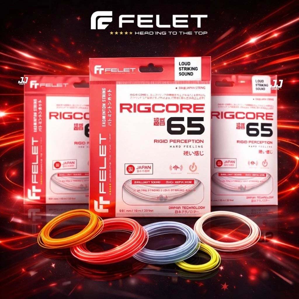เอ็นแบดมินตัน Felet Rigcore 65 (0.65มม.) Made In Japan (สินค้าลิขสิทธิ์แท้ 100%)