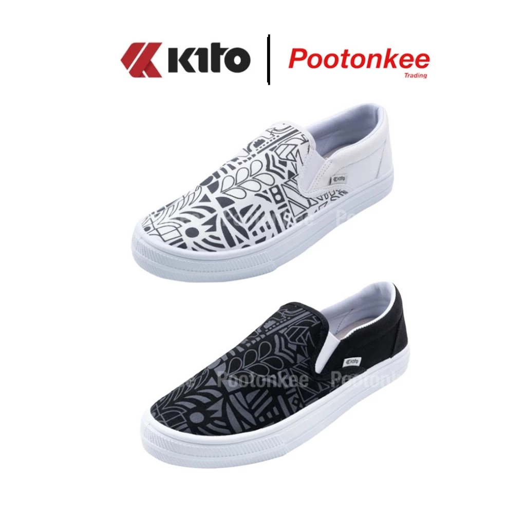 Kito รุ่น BF13 รองเท้าผ้าใบ กีโต้ ทรงสลิปออน slip on ไซส์ 39-44