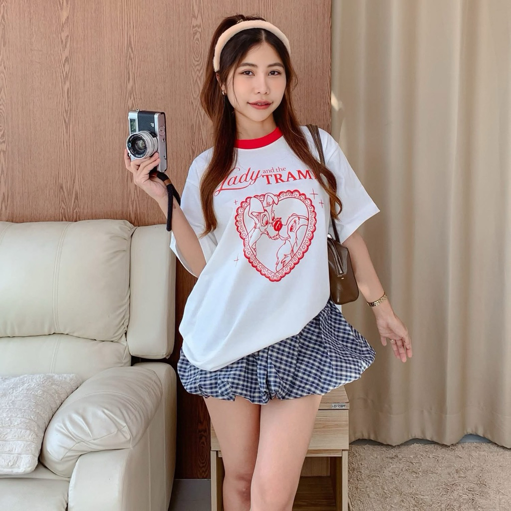 (   มีลายใหม่อัพเดท! ) — Bonny เสื้อยืดโอเวอร์ไซส์ อก 44“ ผ้าคอตตอน 100% oversize t-shirt cotton 100% ราคา ถูกที่สุด ดีลบีเคเค แกลเลอรีภาพที่ 9