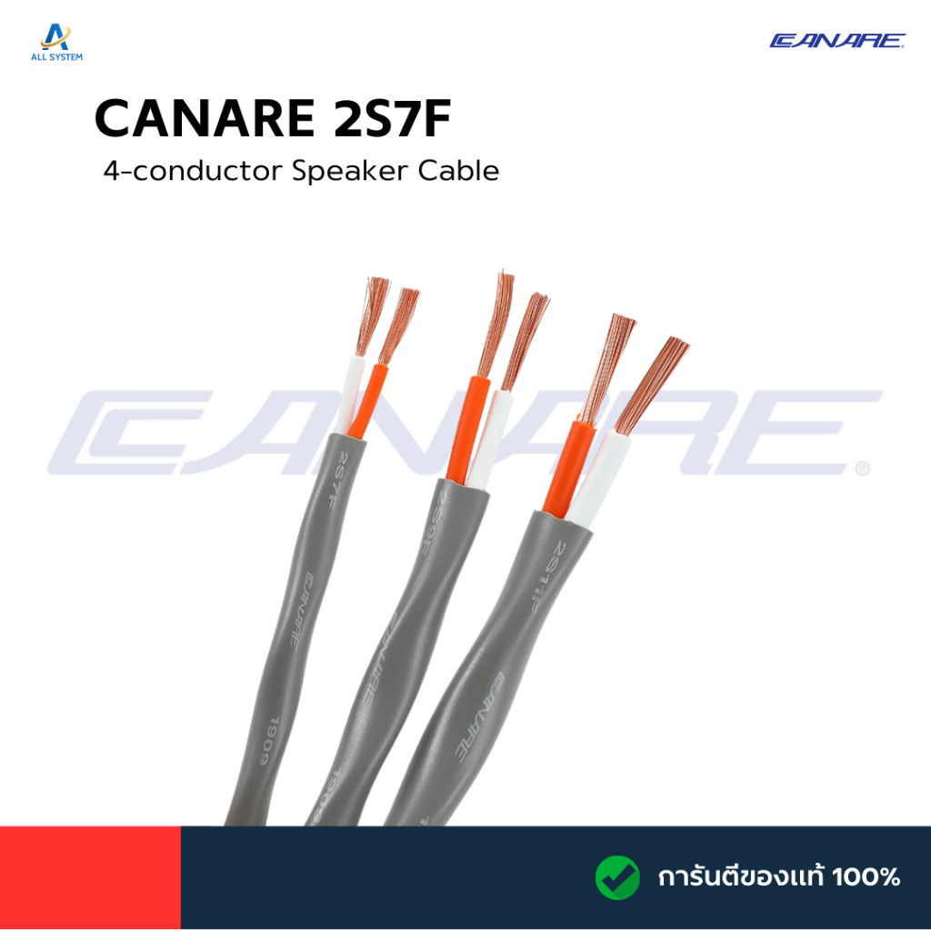 สายลำโพง CANARE 2S7F 2-conductor Speaker Cable 💯📦