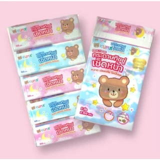 [1แพค=5ห่อ]KUMA กระดาษทิชชู่คุมะ ซึมซับดี 168 แผ่น หนา 2 ชั้น