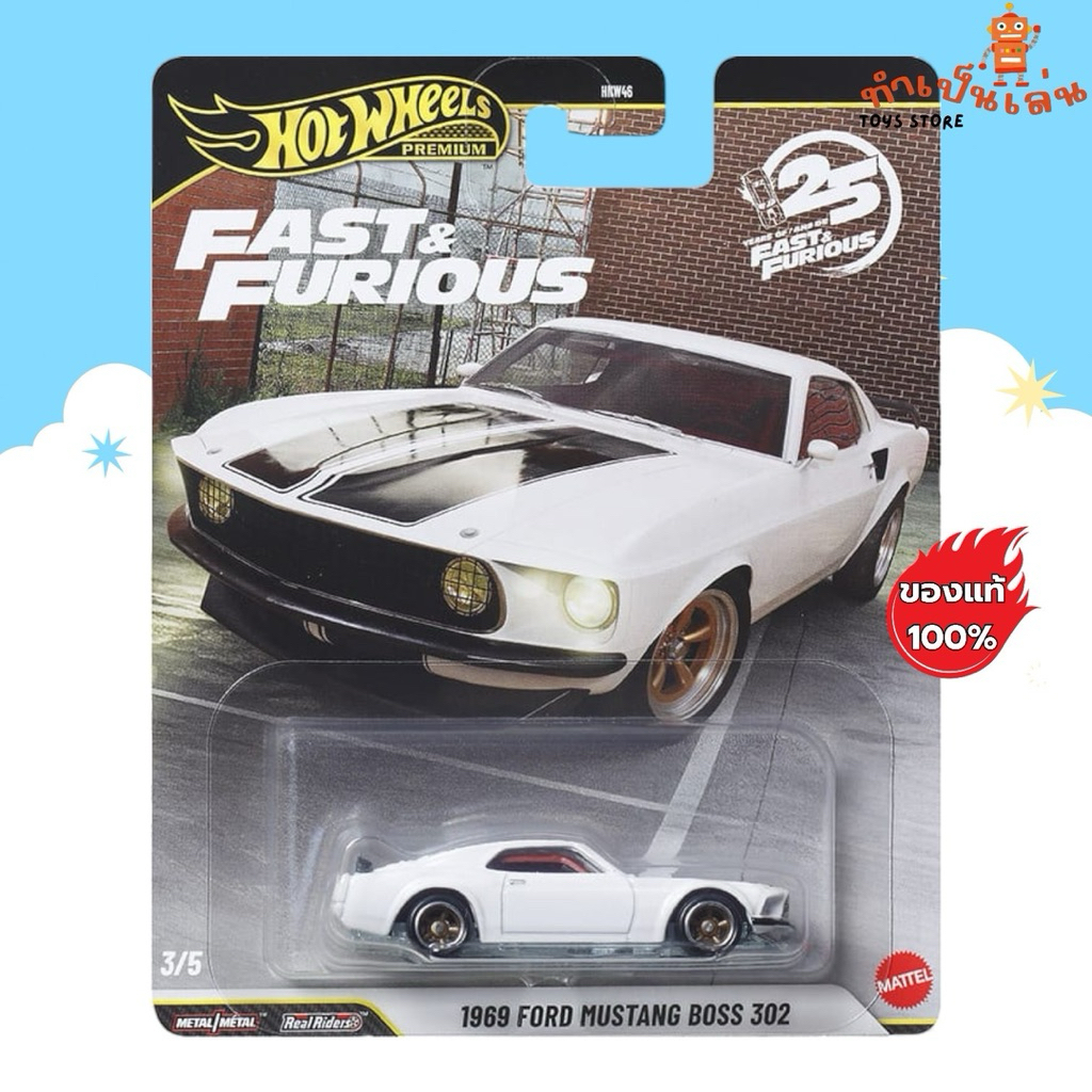 Hot Wheels Premium Fast&Furious - 1969 FORD MUSTANG BOSS 302