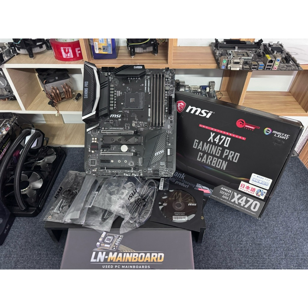 [Mainboard มือสอง] Msi X470 Gaming Pro Carbon AM4 (ไม่มีฝาหลัง)