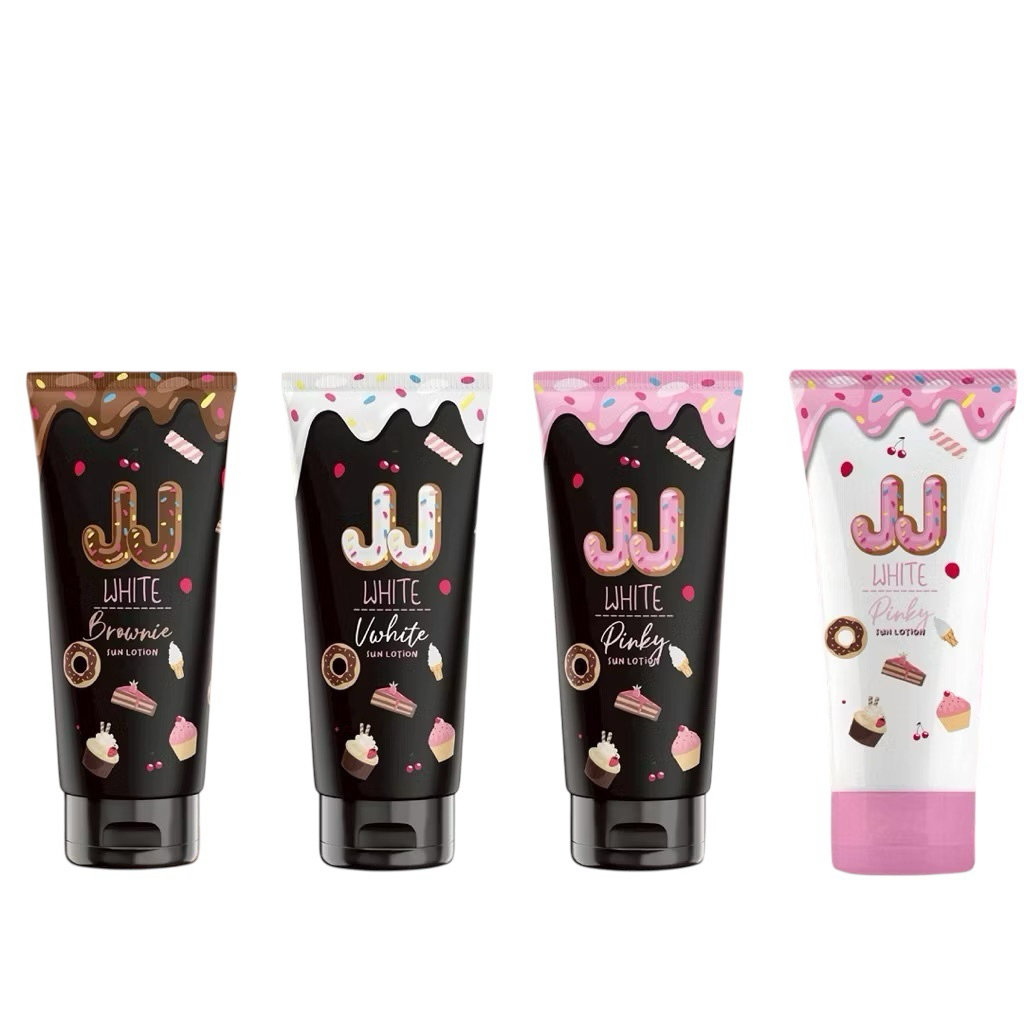 JJ White กันแดดเจเจไวท์ โทนอัพปรับสีผิว ผิวขาวใสเนียนขึ้นทันทีหลังทา กันแดดผิวกาย กันน้ำกันเหงื่อ