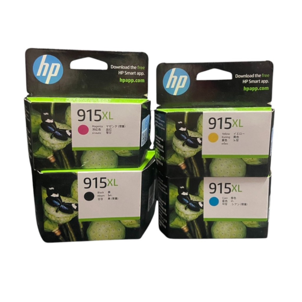 หมึกอิงค์เจ็ท HP 915XL BLACK/CYAN/MAGENTA/YELLOW ตลับหมึก ของแท้