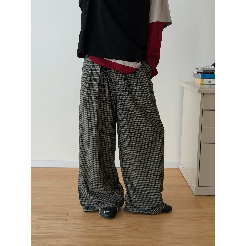 LEELA-SCOTT PANT-กางเกงลายสก็อต