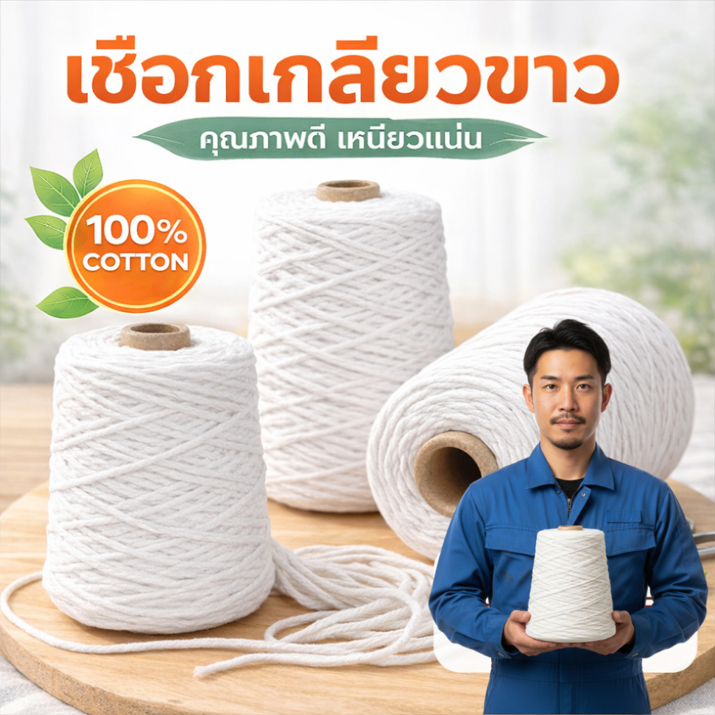 เชือกพัสดุไปรษณีย์ เชือกมัดต้นไม้  รุ่น 500 กรัม ยาว 400 เมตร 1 ม้วน [ส่งไวมากคร๊าบ]