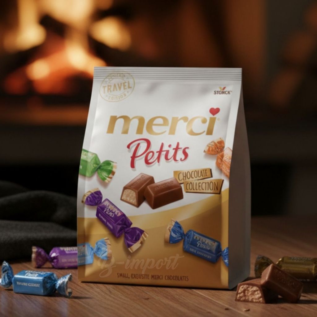 Chocolate Merci Petits collection ขนาด 250 กรัม มี 7 รสชาติ จากเยอรมนี BBF.08/10/26