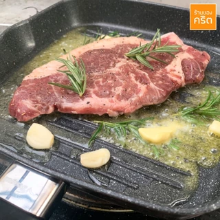 PRO4 เนื้อออส แบล็คแองกัส ตัว Top สุด | Striploin - Grain Fed 270 วัน - ร้านของคริต ชาคริต แย้มนาม - ส่งฟรีทั่วประเทศ
