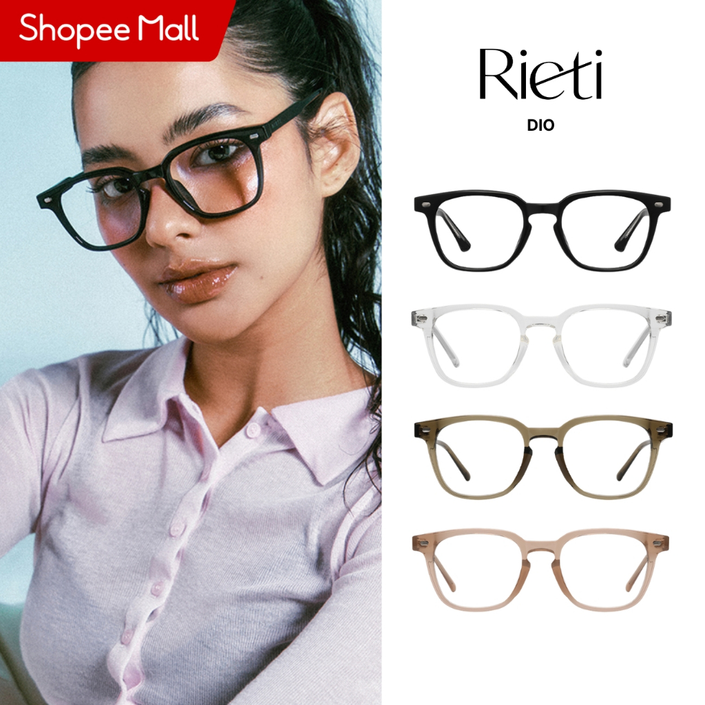 [ Authorized ] ตัวแทนจำหน่ายไทย | แว่นตา Rieti รุ่น DIO แว่นกันแดด แว่นกรองแสง (RTI51GL1011U)