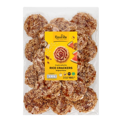ทองอำไพ ข้าวแต๋นรสต้นตำรับ 180 กรัม THONG AMPAI RICE CRACKER ORIGINAL 180G