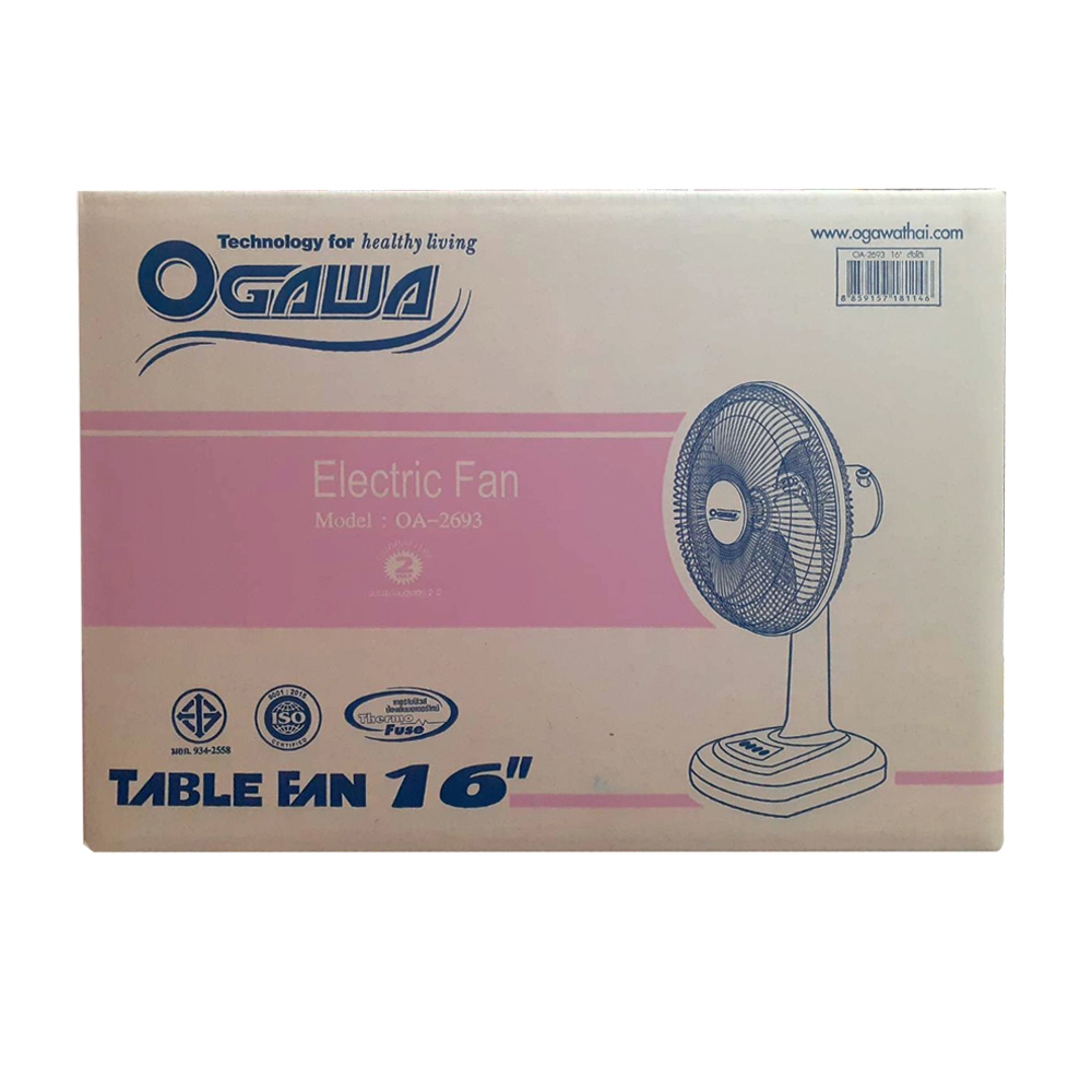 OGAWA พัดลมตั้งโต๊ะ ขนาด 16 นิ้ว รุ่น OA-2693 - รูปที่ 6