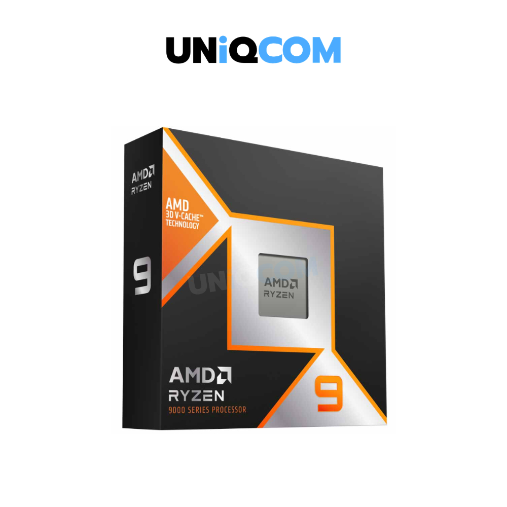 ซีพียู (cpu) UNIQCOM AMD AM5 RYZEN 9 9900X3D 4.4GHz 12C 24T