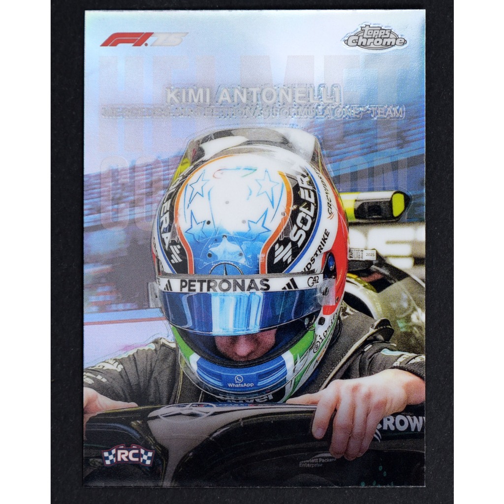 การ์ดฟอร์มูล่าวัน 2025 Topps Chrome Formula 1 F1 Helmet