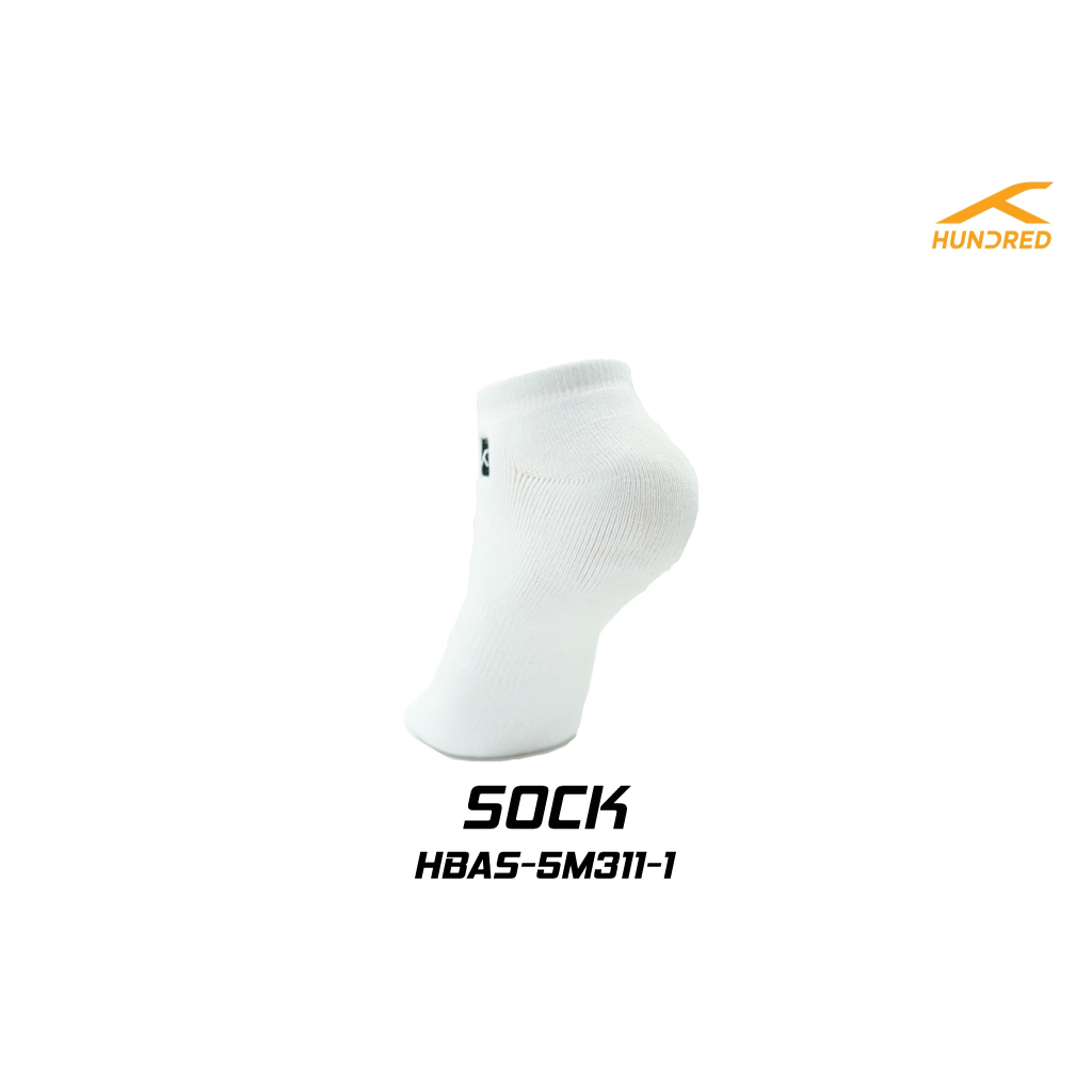 HUNDRED MEN'S QUARTER SOCKS MAX STRIDE (HBAS-5M311) ถุงเท้ากีฬา แบดมินตัน รูปที่ 2