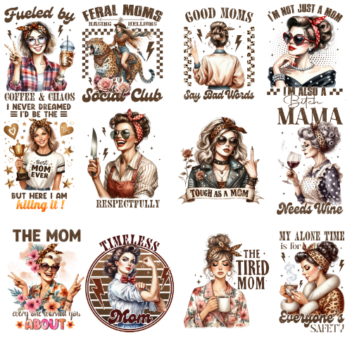 ตัวรีดเติดเสื้อ สายวินเทจ Vintage Mothers Day Quotes F.383