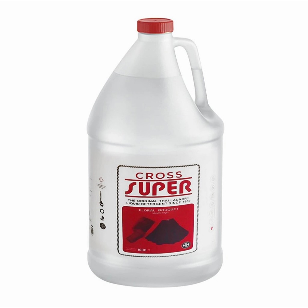 Cross Super ครอส ซุปเปอร์ น้ำยาซักผ้า กลิ่นฟลอรัลบูเก้ ขนาด 1600มล.