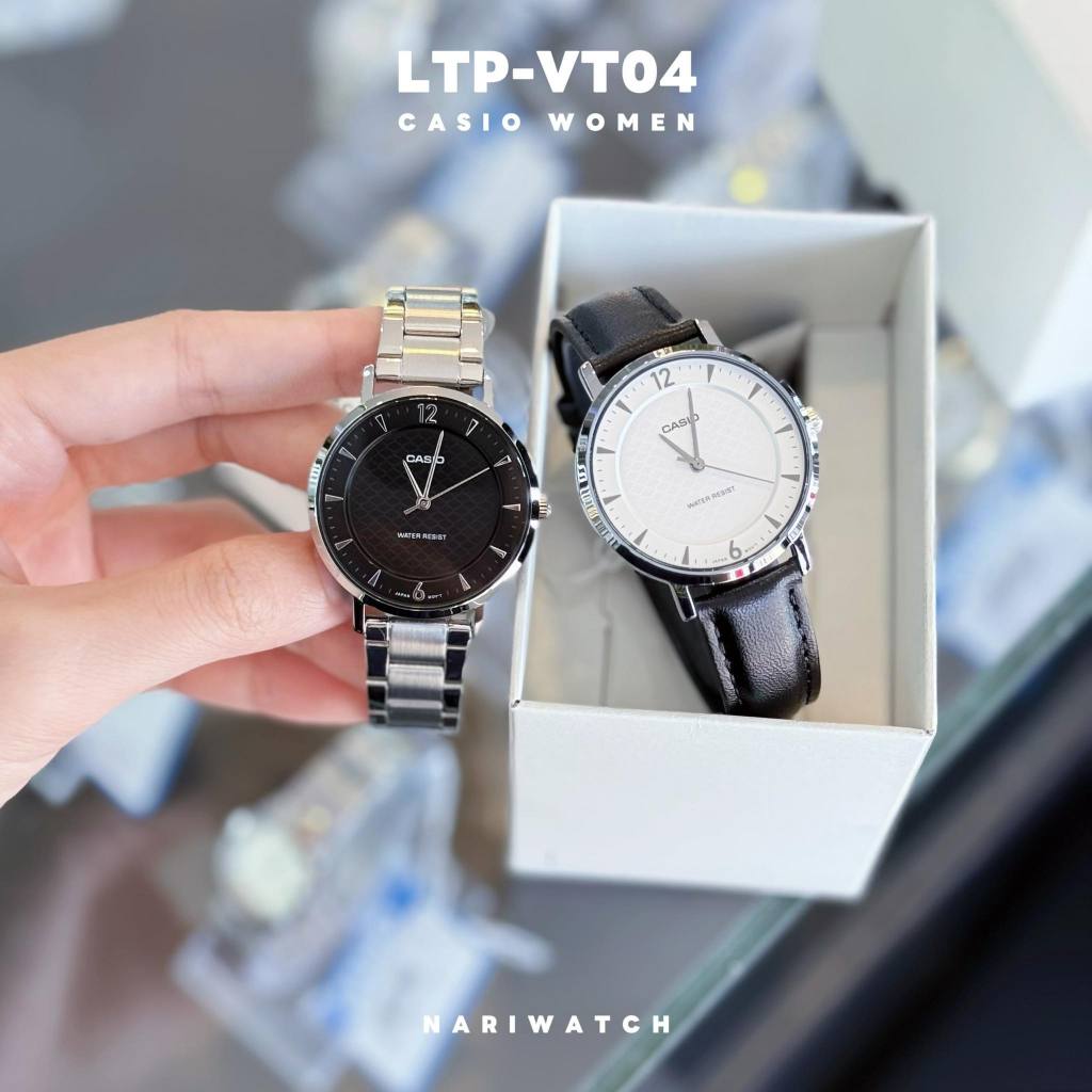 Casio Standard นาฬิกาข้อมือ รุ่น LTP-VT04 (LTP-VT04D-1A,LTP-VT04D-2A,LTP-VT04L-7A1,LTP-VT04L-7A2)