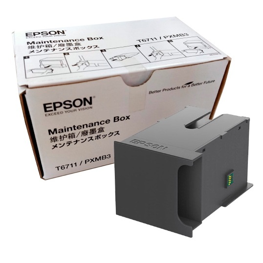 กล่องซับหมึกของแท้ 100% EPSON L1455 (T6711 PXMB3)