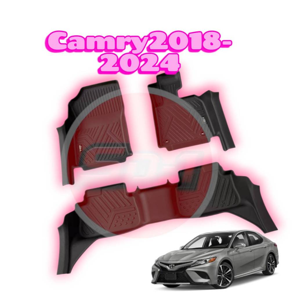 พรมปูพื้นรถยนต์ CAMRY ปี 18 - 26 แบรนด์ SD-1 เข้ารูปตรงรุ่น ไม่ลื่นไม่มีกลิ่น