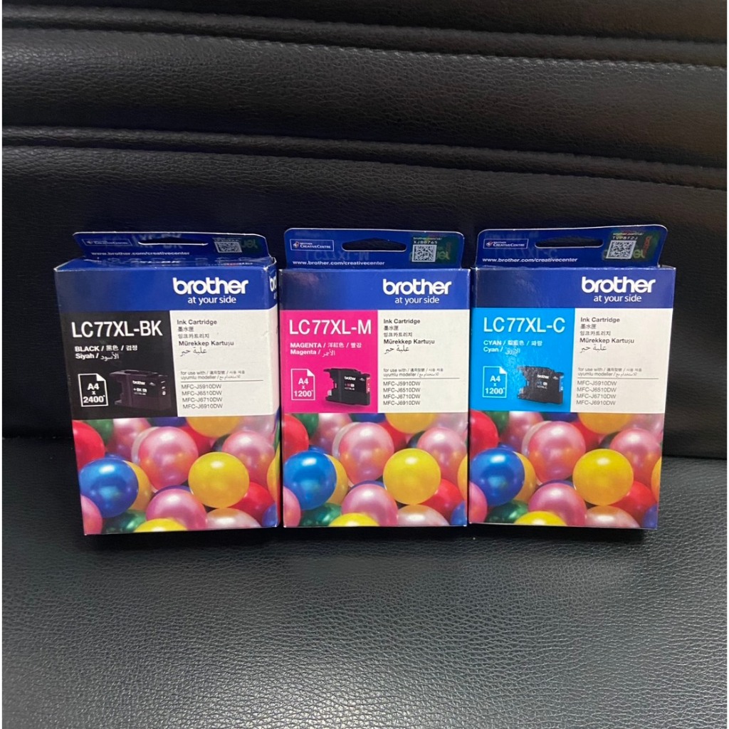 Brother LC-77XL BK Bk C M Y ของแท้