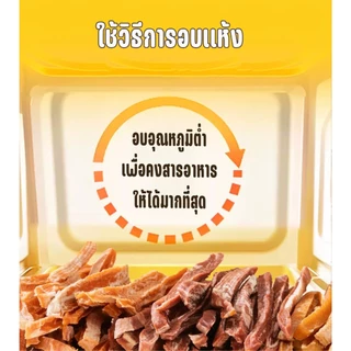 ขนมขัดฟันสุนัขเนื้ออบแห้ง หอม นุ่ม เคี้ยวง่าย ไม่ใส่สีสังเคราะห์ รสไก่ เนื้อ แซลมอน สำหรับน้องหมาทุกวัย