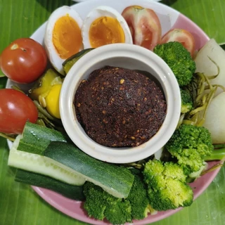 น้ำพริกตาแดงสูตรโบราณแบบบ้านๆ อร่อยครบรสไม่ต้องปรุงเพิ่มทำวันต่อวันไม่ใส่สารกันบูดสดสะอาดปลอดภัยทานกับอะไรก็อร่อย