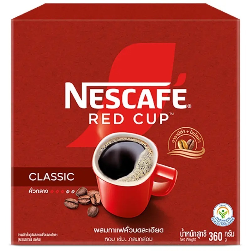 NESCAFE เนสกาแฟเรดคัพกาแฟสำเร็จรูปผสมกาแฟคั่วบดละเอียด360กรัม 079404