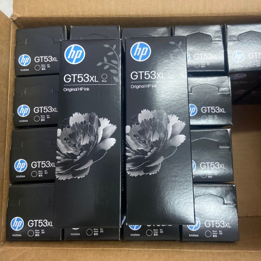หมึกพิมพ์ HP GT-53XL 53 51XL Black Ink Bottle 135-m หมึกเติมสีดำ ของแท้