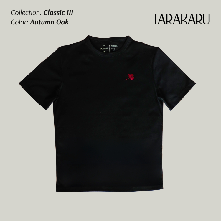 เสื้อยืด TARAKARU รุ่น Classic III สี Autumn Oak ทรง Unisex ผ้า TC ยับยาก ย้วยยาก