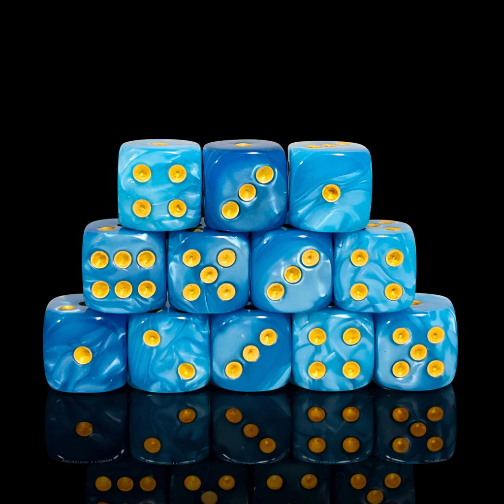 ลูกเต๋า D6 DOT 12 mm. 1ลูก(1die) | ลูกเต๋า Dice For DnD D&D MTG RPG TRPG เกมกระดาน บอร์ดเกม Game ไพ่ทาโรต์ Magic เมจิก thumbnail 6