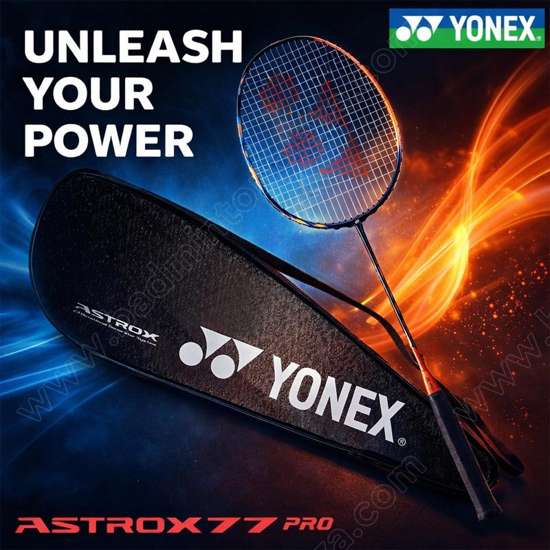 【 ของแท้ 💯% 】ไม้แบดมินตันโยเน็กซ์ ASTROX 77 PRO สีส้ม/ดำ (AX77PYX-HIOR)