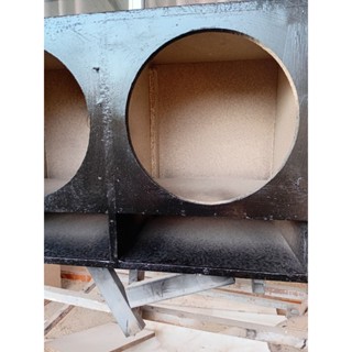 ตู้ลำโพง 12 นิ้วใส่ดอกได้ 2 ดอกราคา 499 บาทพ่นสีดำสินค้าพร้อ…