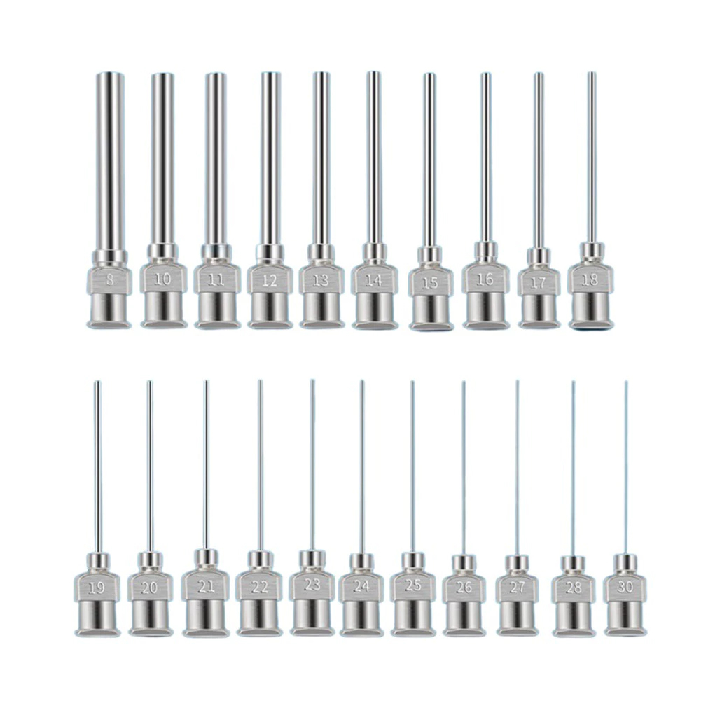 เข็มหยอดกาว สแตนเลส อุตสาหกรรม 1 นิ้ว 8G-30G 25-38 มม. Dispensing