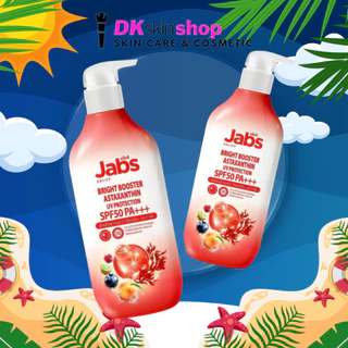 แจ๊บส์ ไบร์ท บูสเตอร์ แอสตาแซนธิน ยูวี โพรเทคชั่น JABS BRIGHT BOOSTER ASTAXANTHIN UV PROTECTION SPF50 PA+++ (450 ml.)