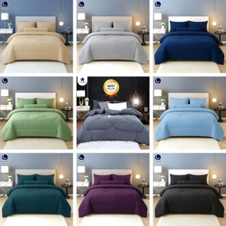ชุดเครื่องนอน 16สี ชุดผ้าปูที่นอน พร้อมผ้านวม ครบชุด ผ้านุ่ม ระบายอากาศดี 3.5/5/6ฟุต CHARM Classic