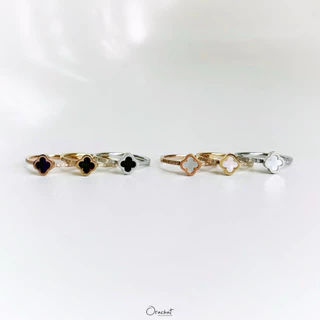 Orachat | Flower 14k ring. (แหวนตัวเรือนสแตนเลส)
