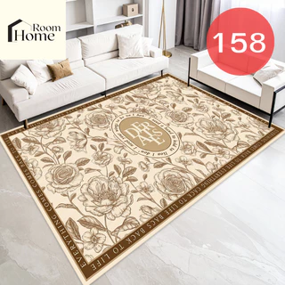 พรมปูพื้น 3D ลายดอกไม้ Flower 2026 ขนาด 120x160 ซม. (3.5 ฟุต) นุ่ม กันลื่น แต่งห้องนอน/ห้องนั่งเล่น